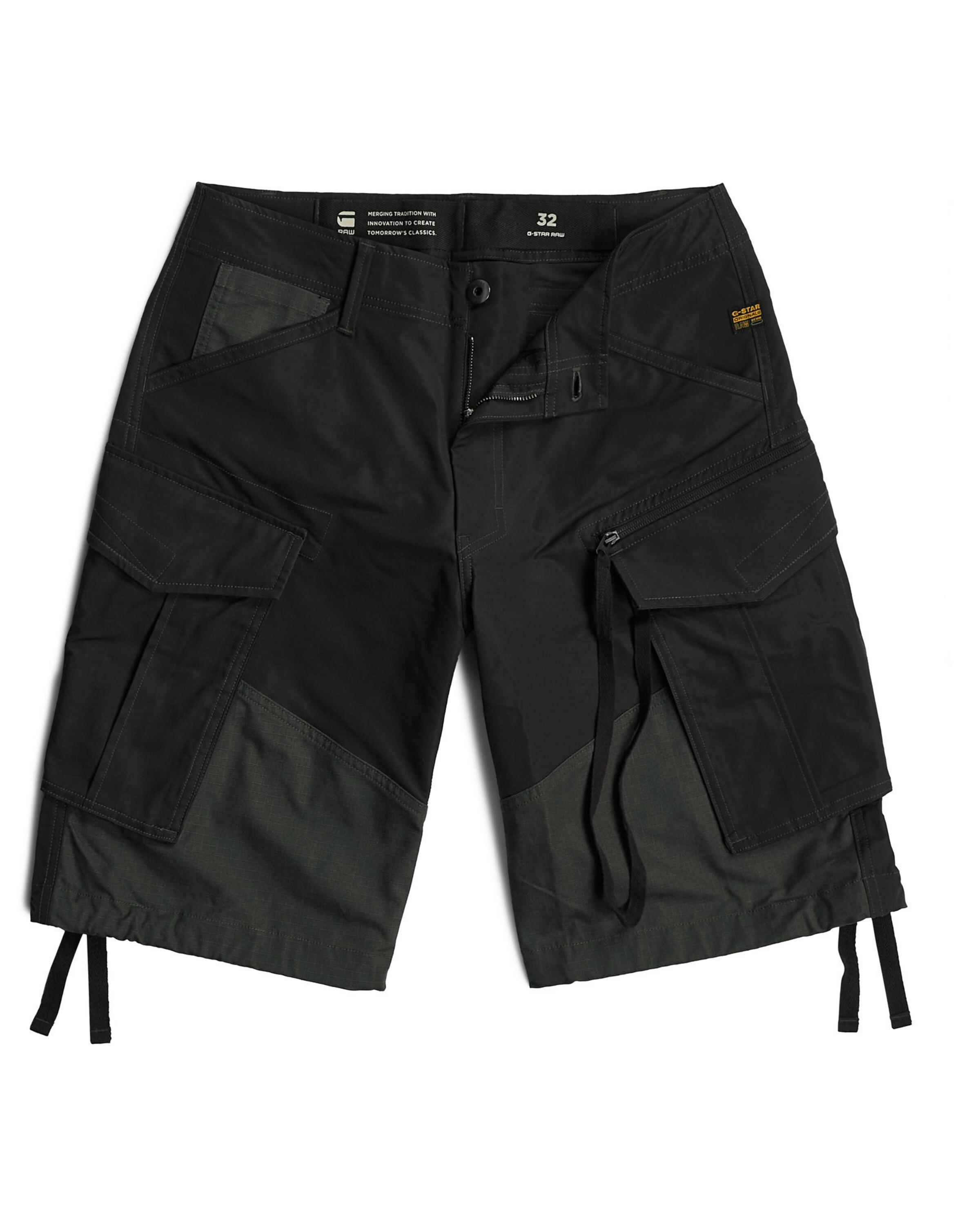 G-STAR Loosefit Shorts in Schwarz: Vorderseite