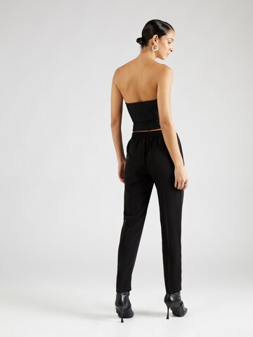 Regular Pantalon à plis 'Pull On' Wallis en noir