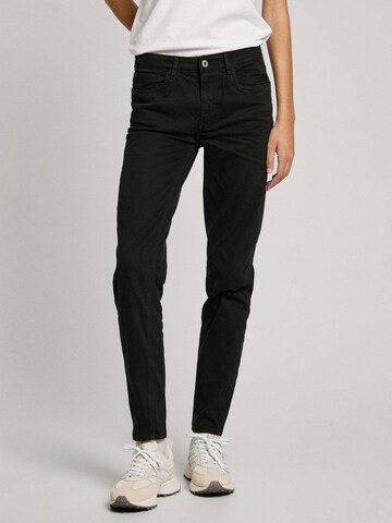 Coupe slim Pantalon 'Thelma' Pepe Jeans en noir : devant
