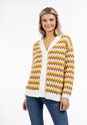 usha FESTIVAL Knit Cardigan in Yellow: front