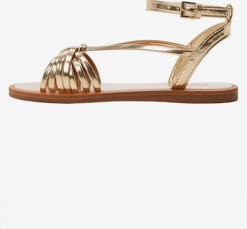 MANGO KIDS Sandals 'Temis-a' in Gold: front