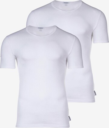 T-Shirt BIKKEMBERGS en blanc : devant