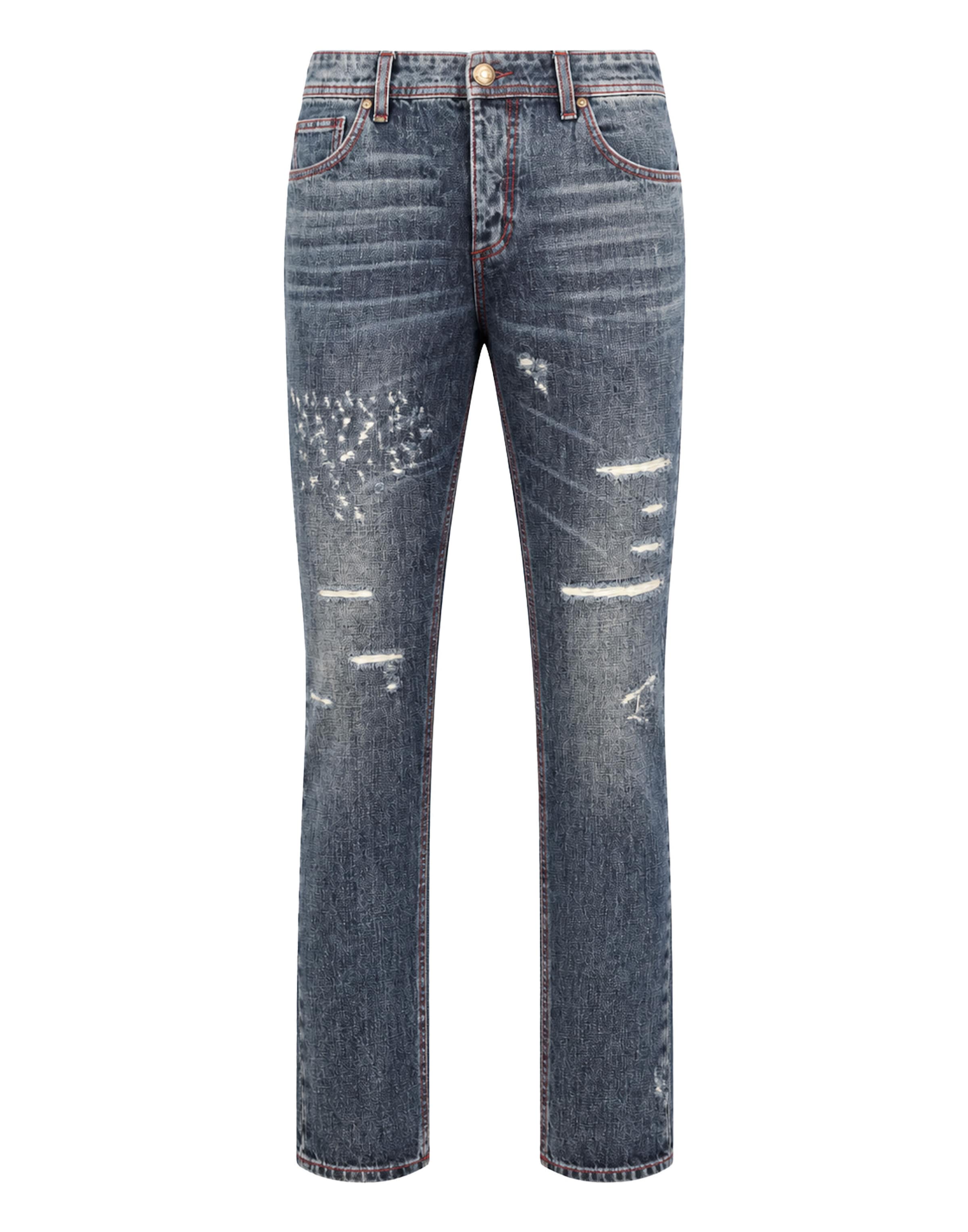 Philipp Plein Jeans in 26 in de kleur Blauw denim, Productweergave