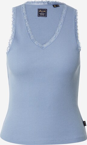 Top di Superdry in blu: frontale