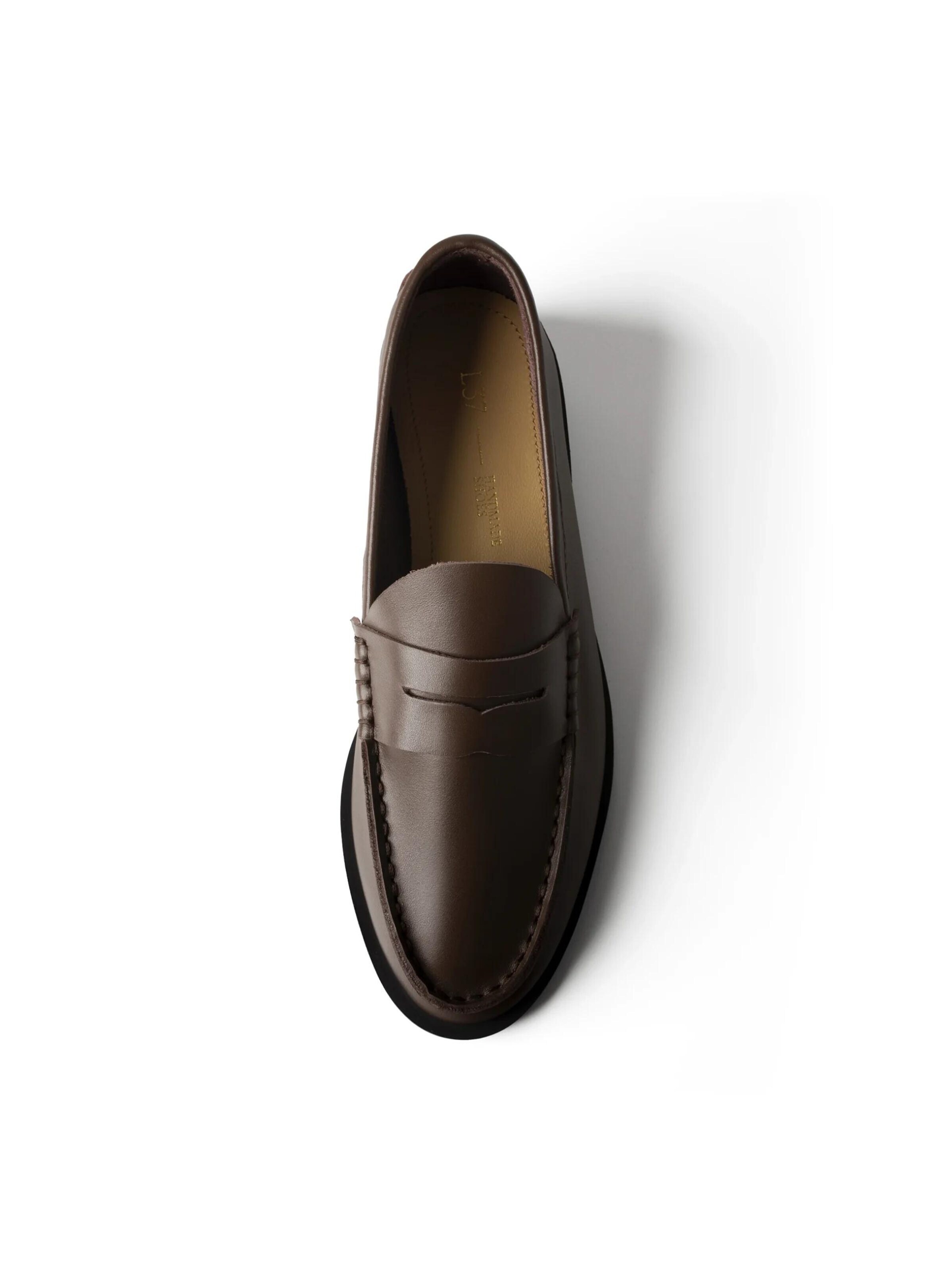 L37 HANDMADE SHOES Natikači 'TO MAKE IT EASIER' | rjava barva