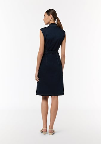 COMMA Shirt Dress in Blue: back