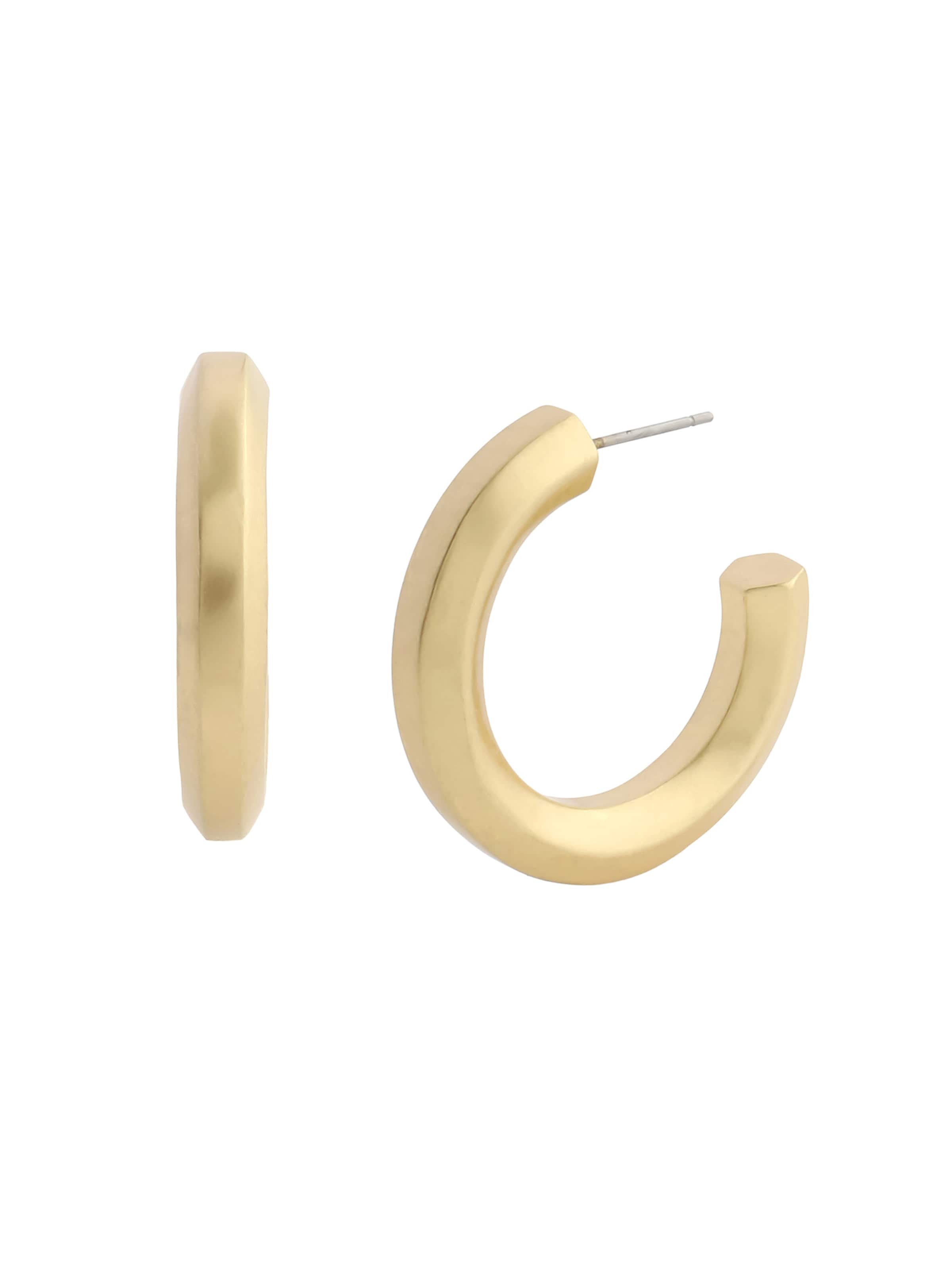 AllSaints - Pendientes 'Maeve' en oro: frente