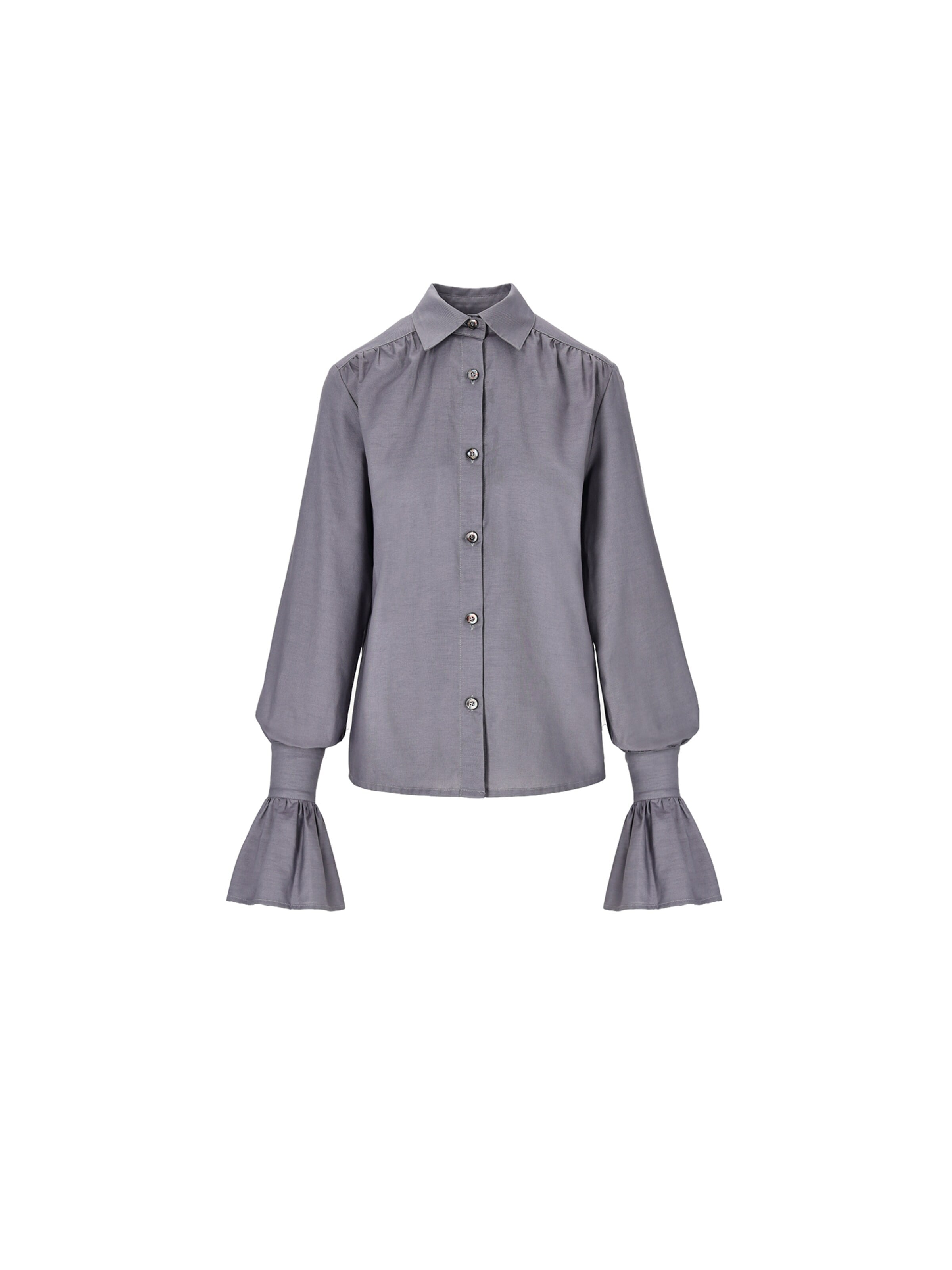 mandragora Shirt 'Carmen' in Grey: front
