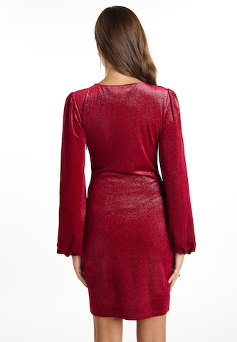 faina Cocktail Dress in Red