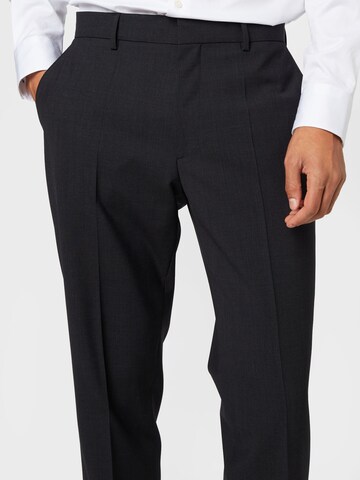 BOSS Regular Панталон с ръб 'Lenon' в сиво