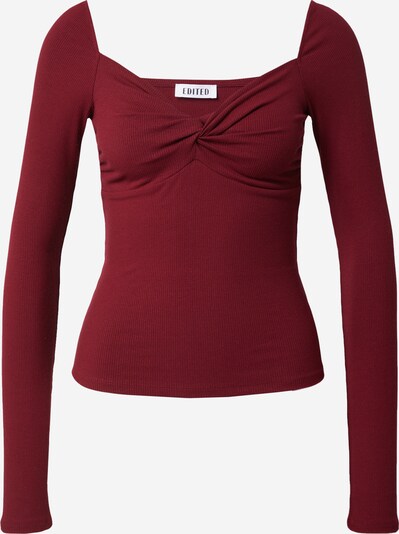 Tricou 'Loana' EDITED pe roșu burgundy, Vizualizare produs