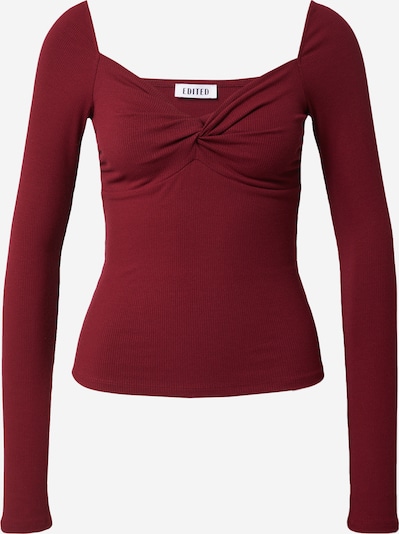 Tricou 'Loana' EDITED pe roșu burgundy, Vizualizare produs