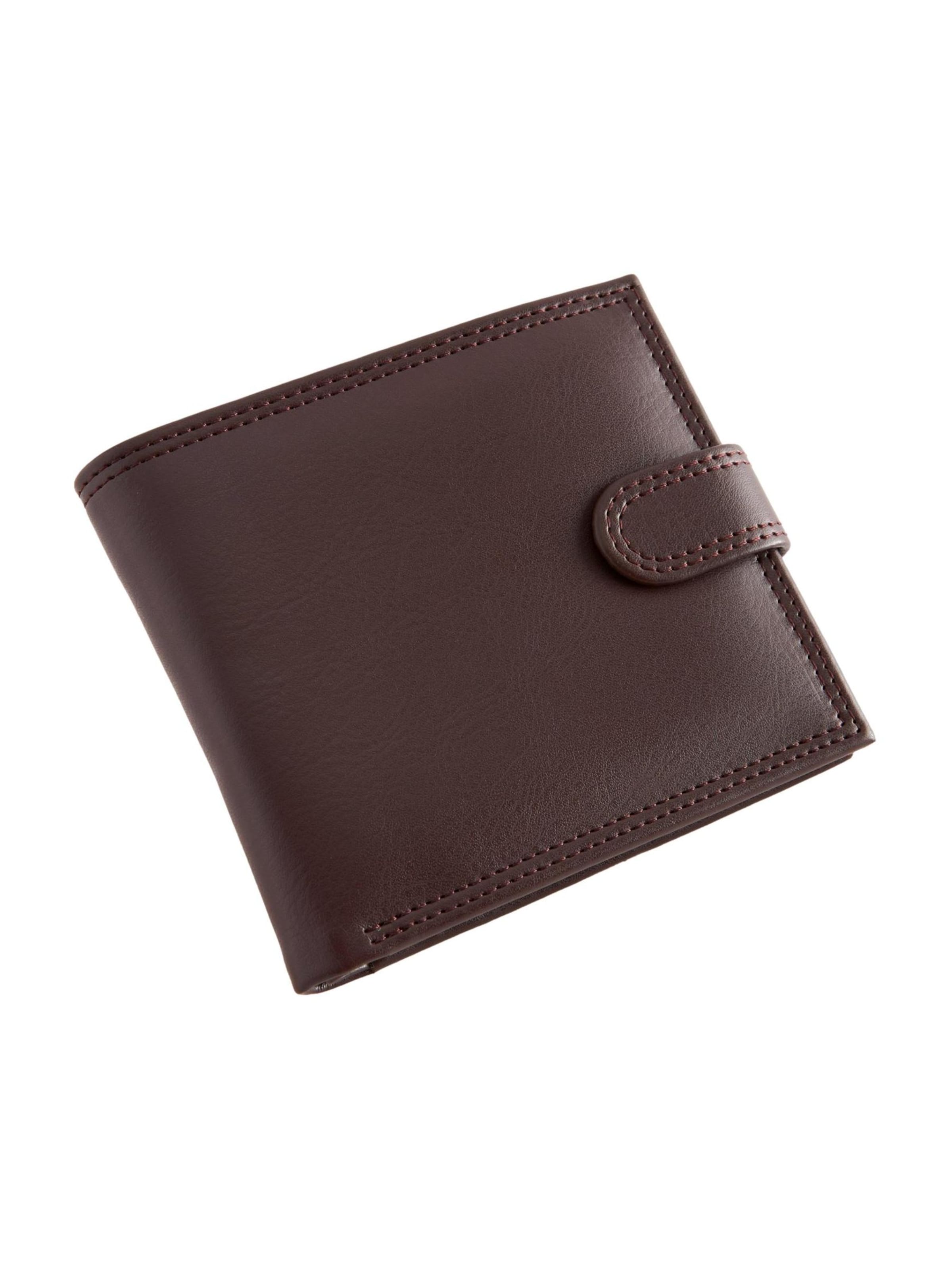 Next Wallet in Brown: front