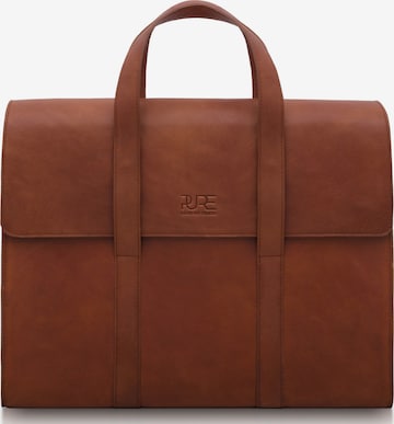 PURE Studios Aktenkoffer 'LESATH' in Braun: Vorderseite