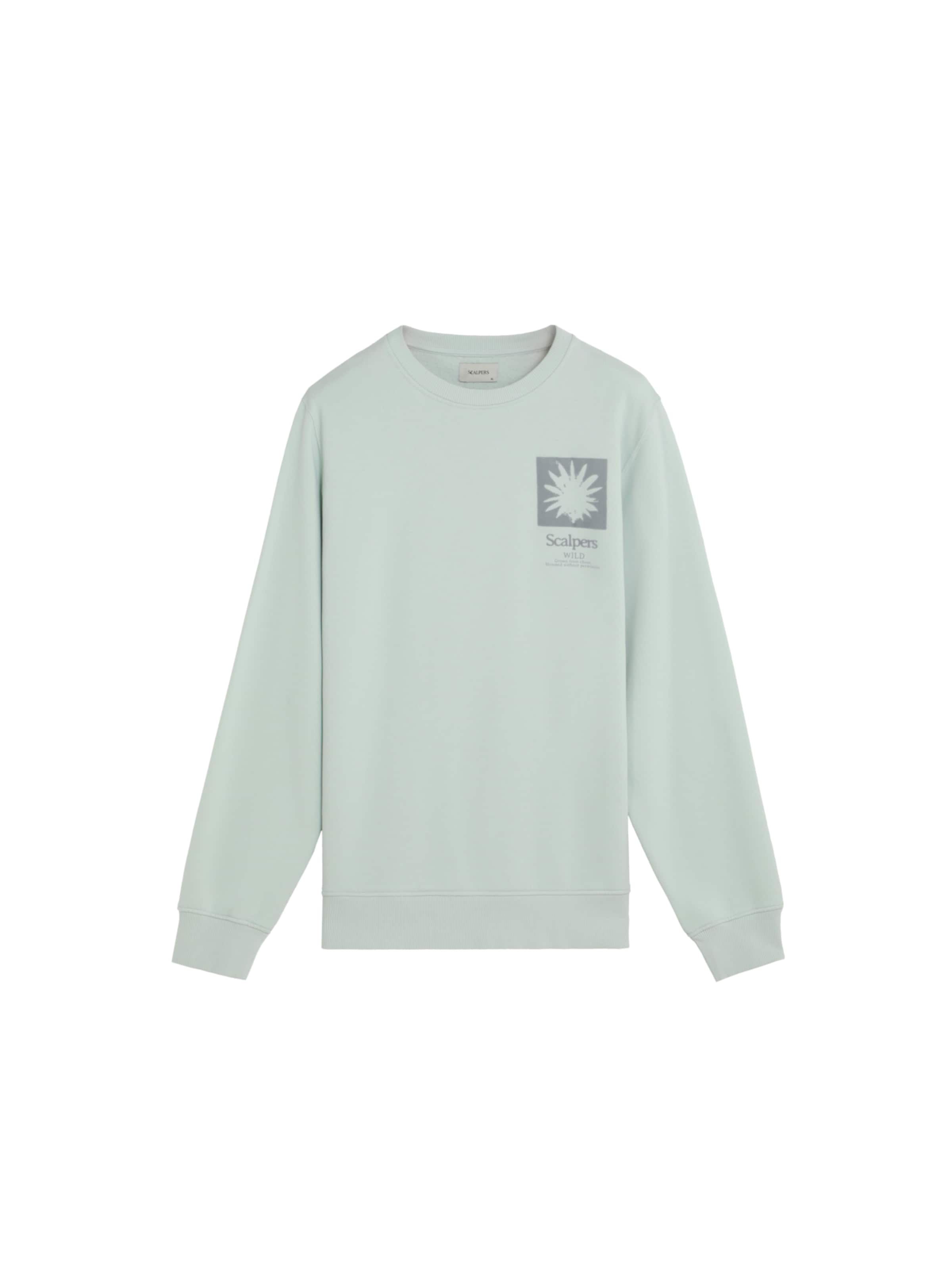 Scalpers Sweatshirt ' ' in Groen: voorkant