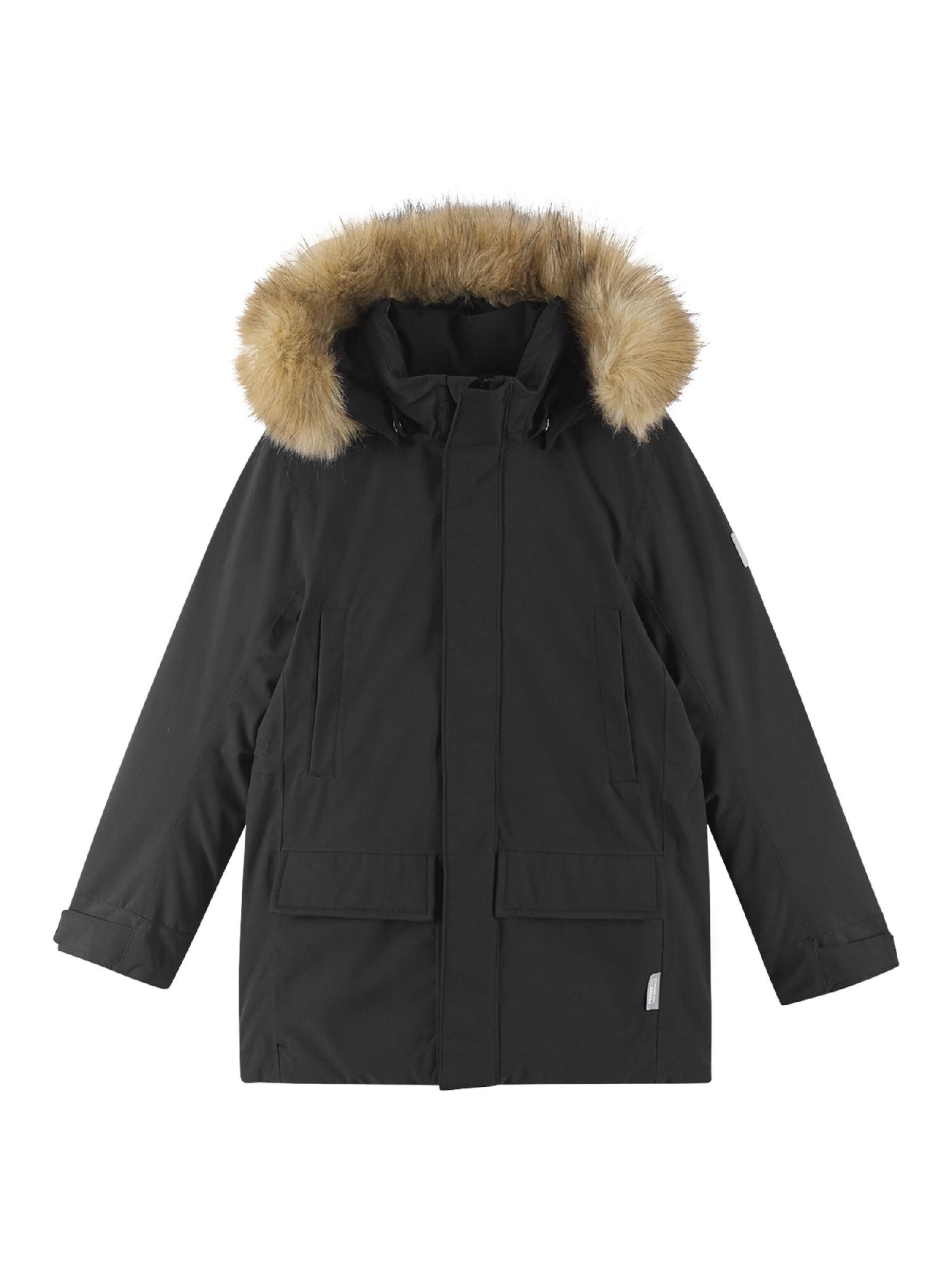 Reima Winter Jacket 'Serkkula' in Black: front