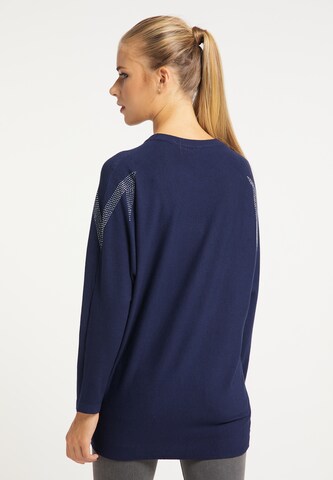 usha BLUE LABEL Oversized Sweater in Blue