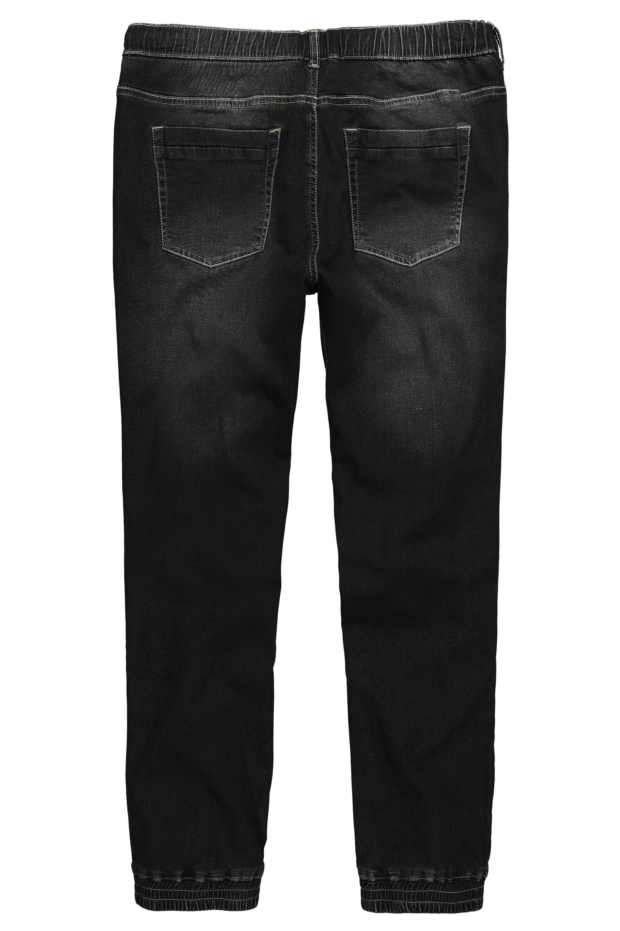 Men Plus Tapered Jeans in Black