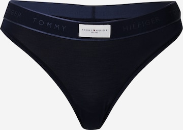 Tommy Hilfiger Underwear Thong in Blue: front