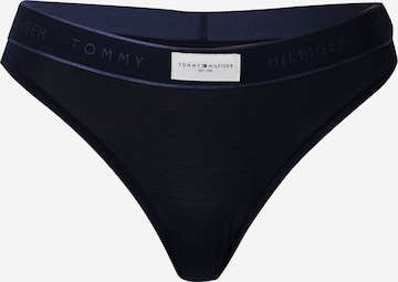 Tanga de la Tommy Hilfiger Underwear pe albastru: față