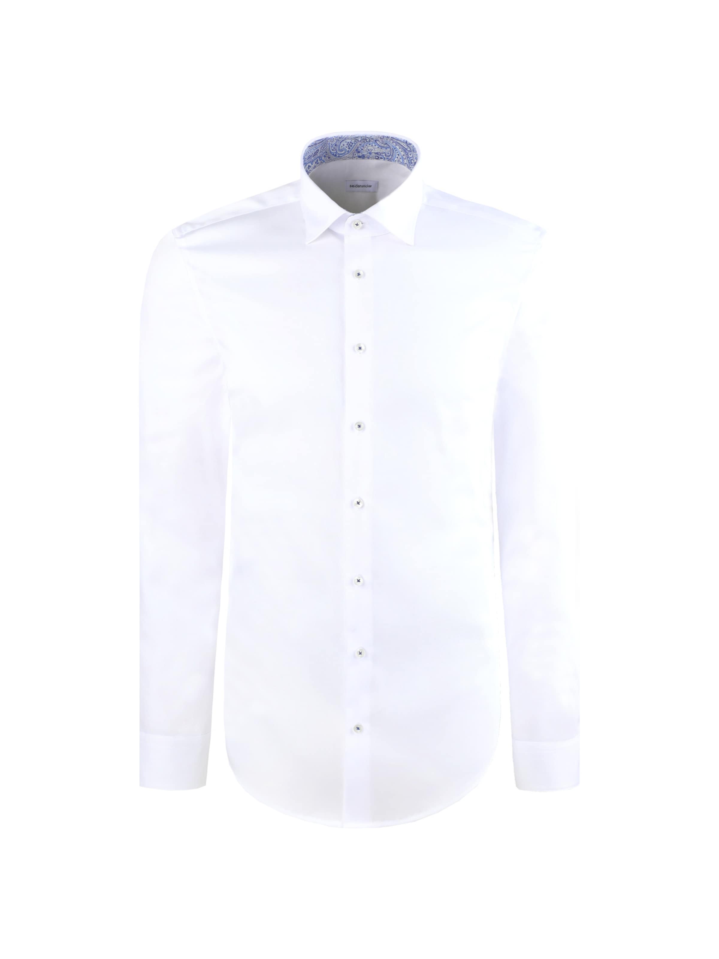 Coupe regular Chemise business 'Schwarze Rose' SEIDENSTICKER en blanc : devant