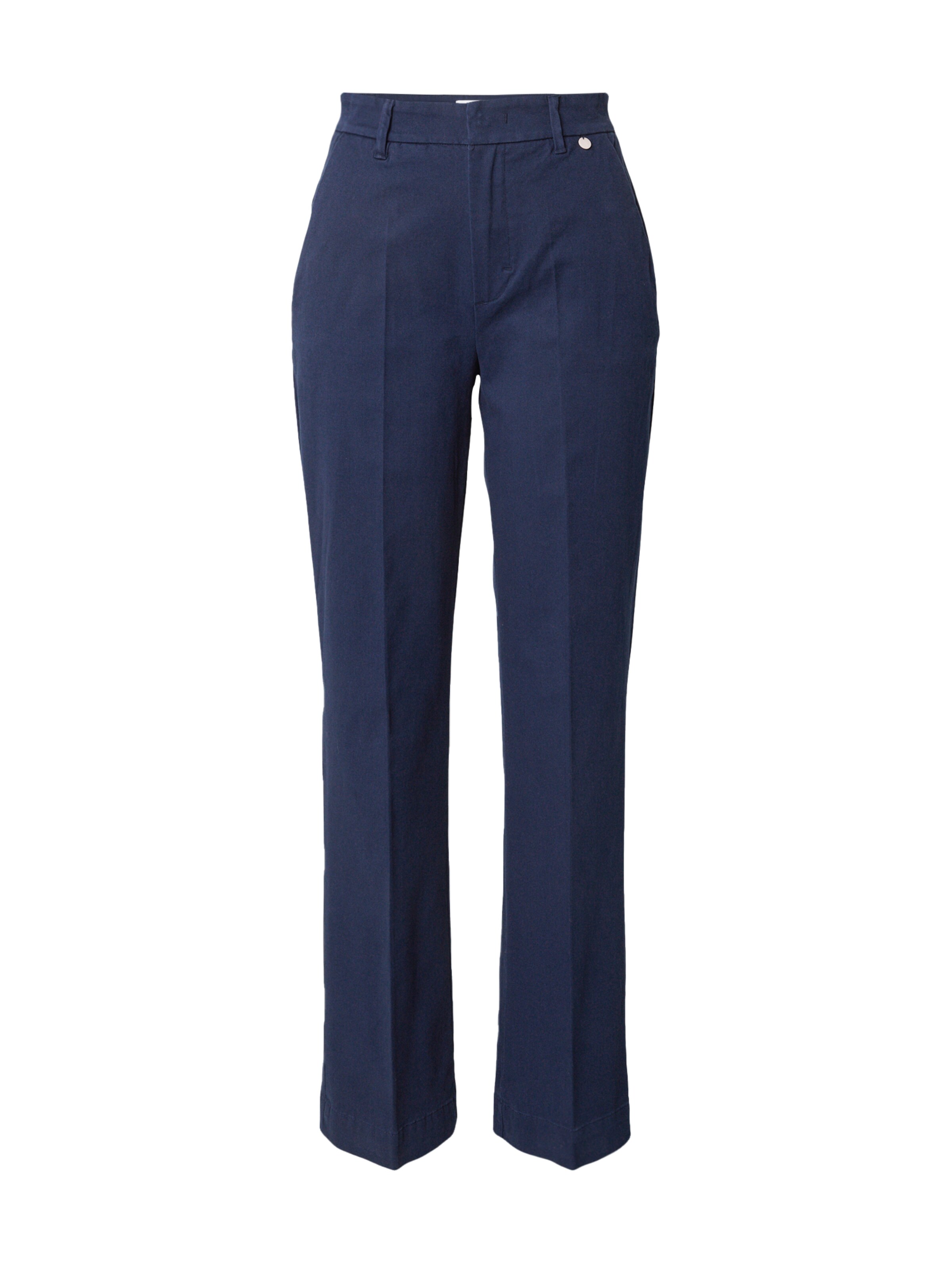 NÜMPH Regular Pleated Pants 'Regit' in Blue: front