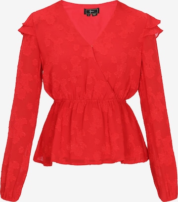 Chemisier faina en rouge : devant