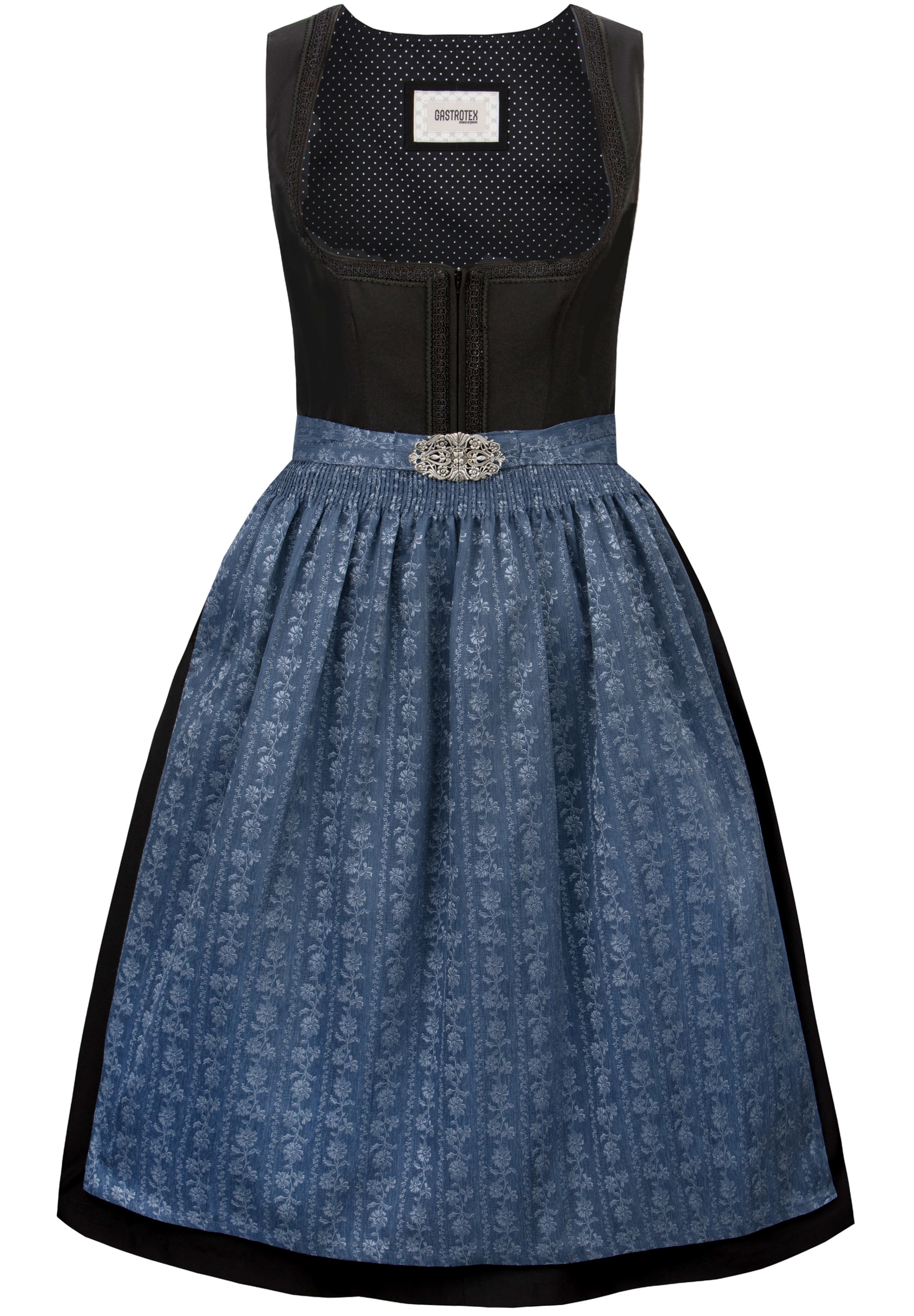 STOCKERPOINT Dirndl 'Zita' in Schwarz: Vorderseite