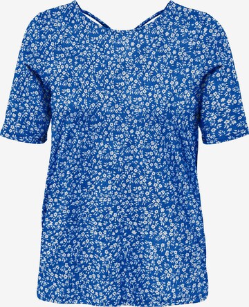 ONLY Carmakoma Shirt 'Bandana' in Blauw: voorkant