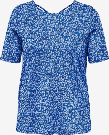 ONLY Carmakoma Shirt 'Bandana' in Blauw: voorkant