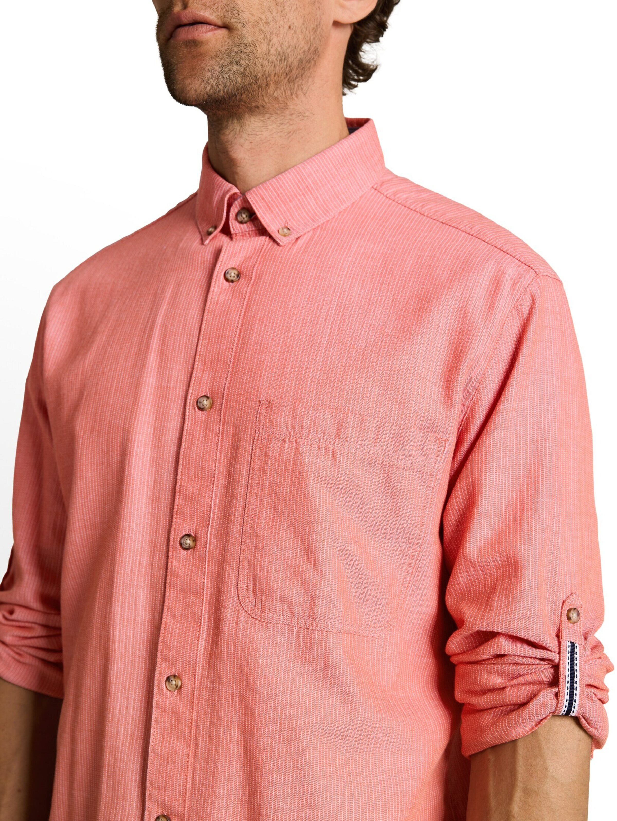 TOM TAILOR Regular fit Overhemd in Oranje