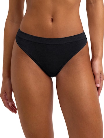 FALKE String 'Seamless' in Schwarz: Vorderseite