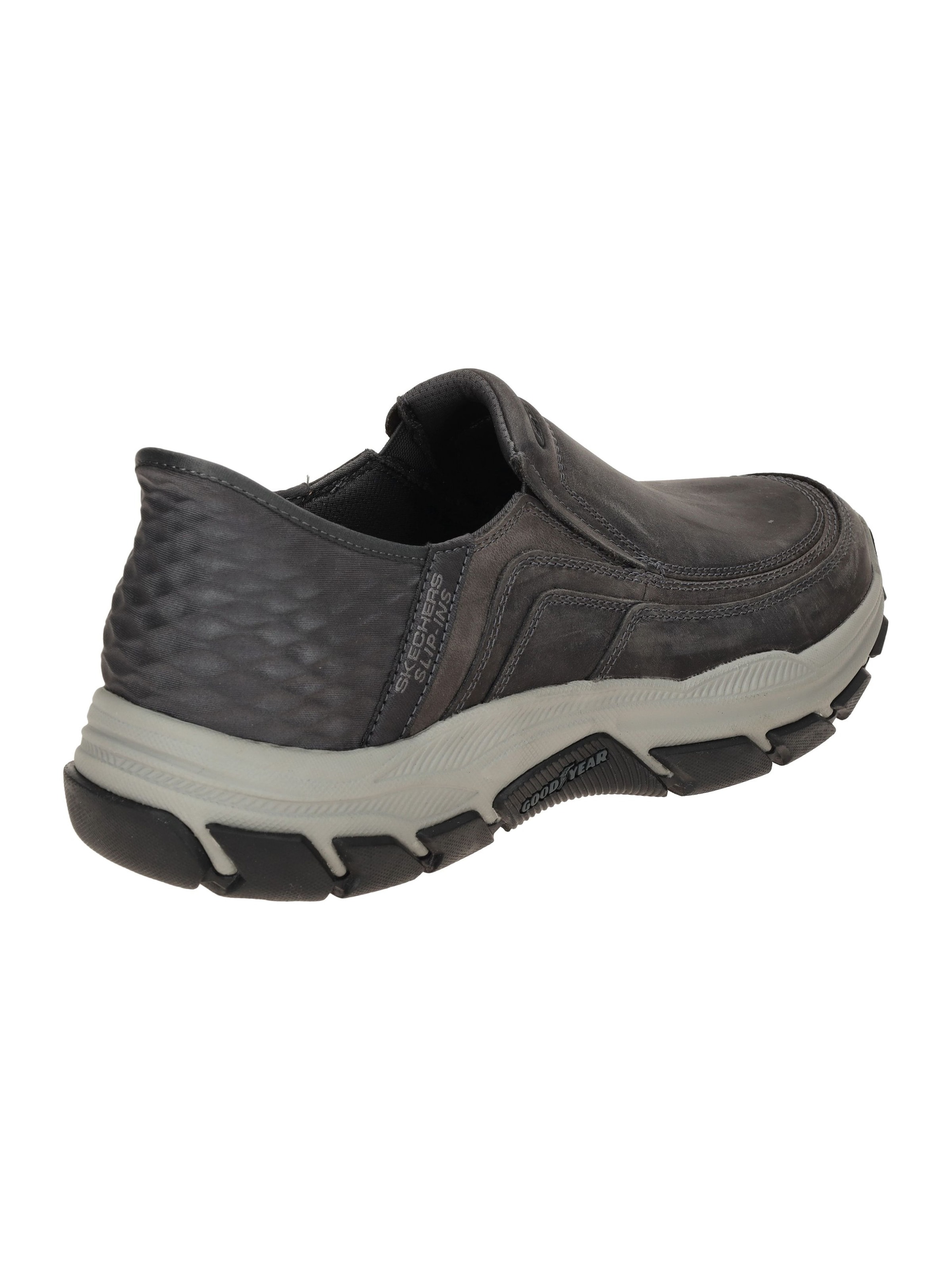 SKECHERS Hausschuh 'Skechers RESPECTED Schuhe grau SLIP-INS 204810'‌‌‌‌‌‌‌ in Grau