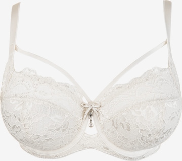 SugarShape T-shirt Bra 'Eliana' in White: front