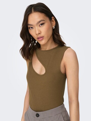 ONLY Shirt bodysuit 'VELMA' in Brown