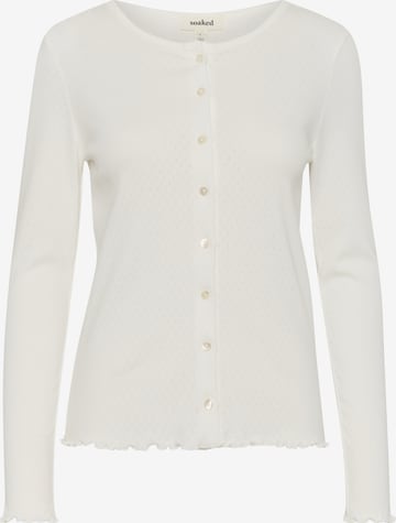 Cardigan 'Venola' SOAKED IN LUXURY en blanc : devant