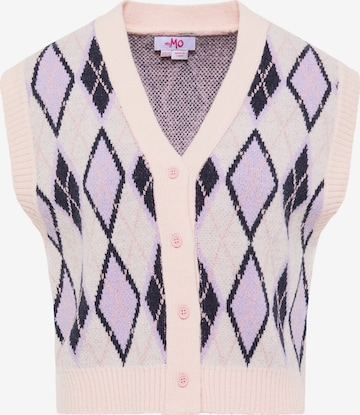 MYMO Knitted Vest in Pink: front