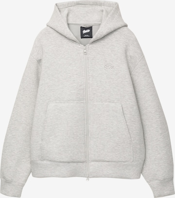 Veste de survêtement 'STWD' Pull&Bear en gris : devant