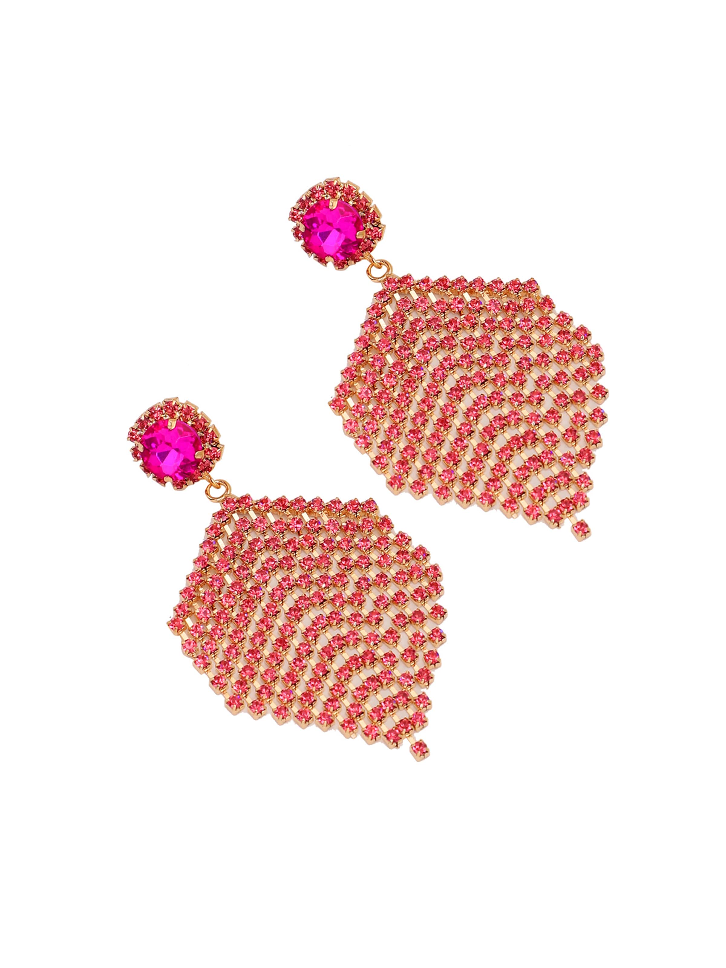 SOHI - Brincos ' Salmi ' em rosa: frente