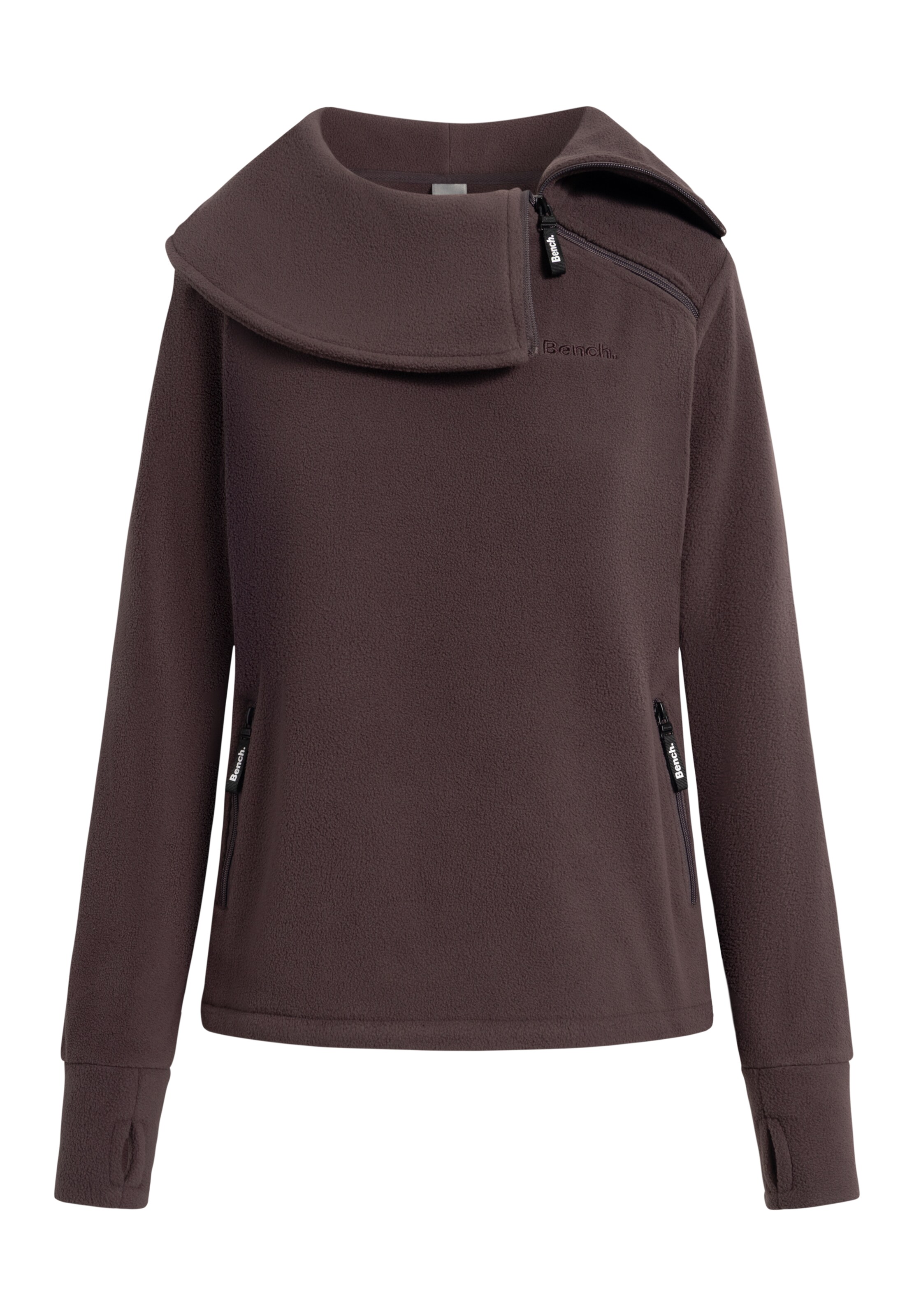 BENCH Sportpullover in schoko, Produktansicht