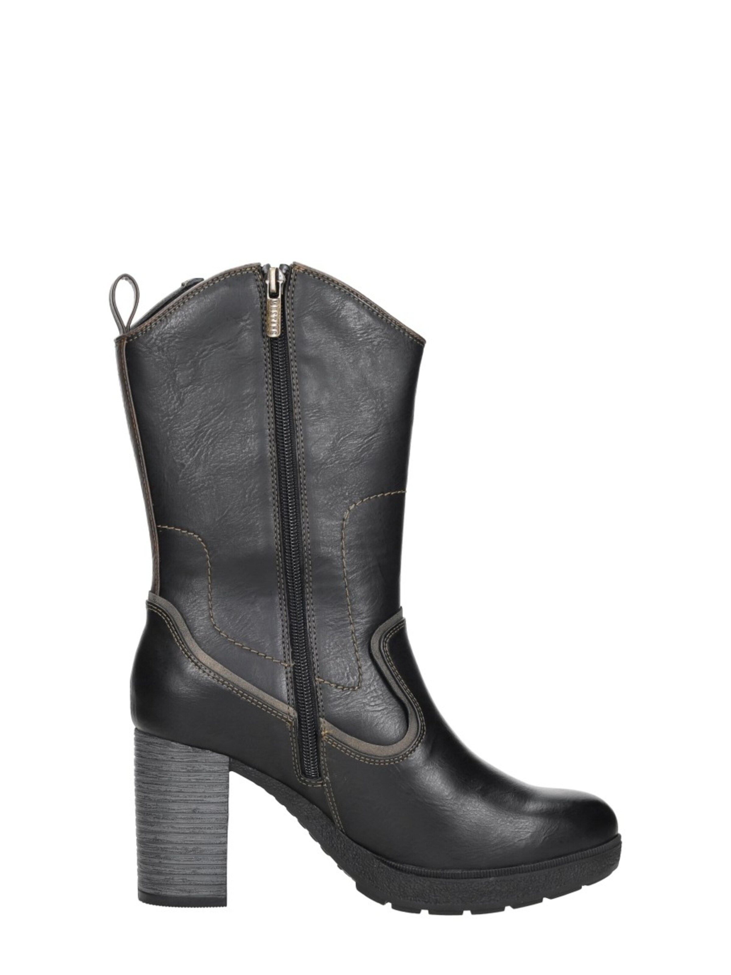 Boots 'Enkellaarsjes Hak' MUSTANG en noir