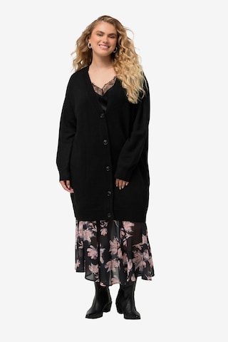 juoda Ulla Popken Kardiganas: priekis