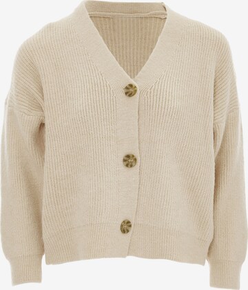 Cardigan RISA en beige : devant