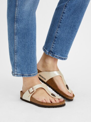 BIRKENSTOCK Teenslipper 'Gizeh' in Beige