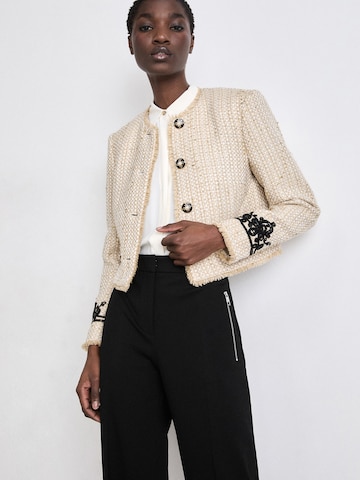 BOSS Wide leg Pantalon 'Tilda1' in Zwart