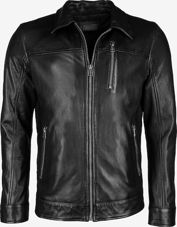 JCC Lederjacke in Schwarz: Vorderseite