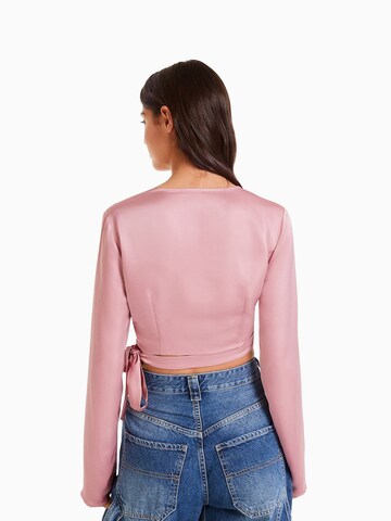 Bershka Shirt in Pink