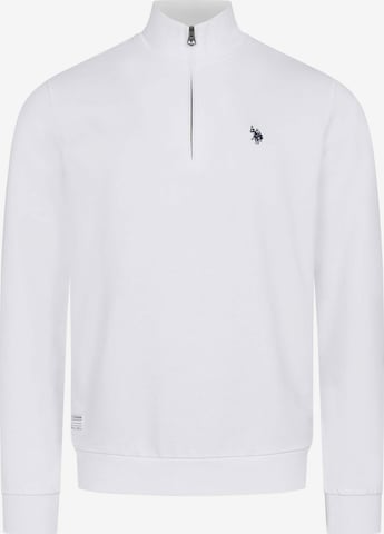U.S. POLO ASSN. Sweatshirt in Wit: voorkant
