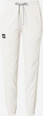 UNDER ARMOUR Tapered Sportbroek in Grijs: voorkant