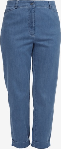 HELMIDGE Loosefit Jeans in Blauw: voorkant